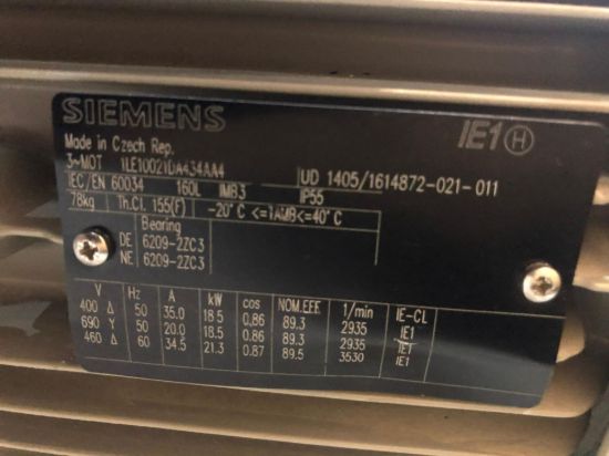 Picture of Siemens 1LE1002-1DA43-4AA4