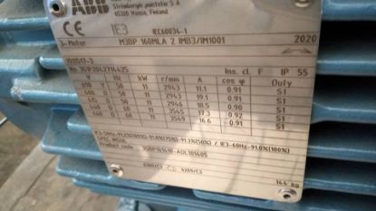 Picture of ABB type 3G1FZ042714425 Electric Motor 11KW,2Pole